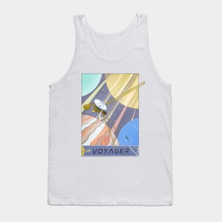 Voyagers Spacecraft Illustration Tank Top